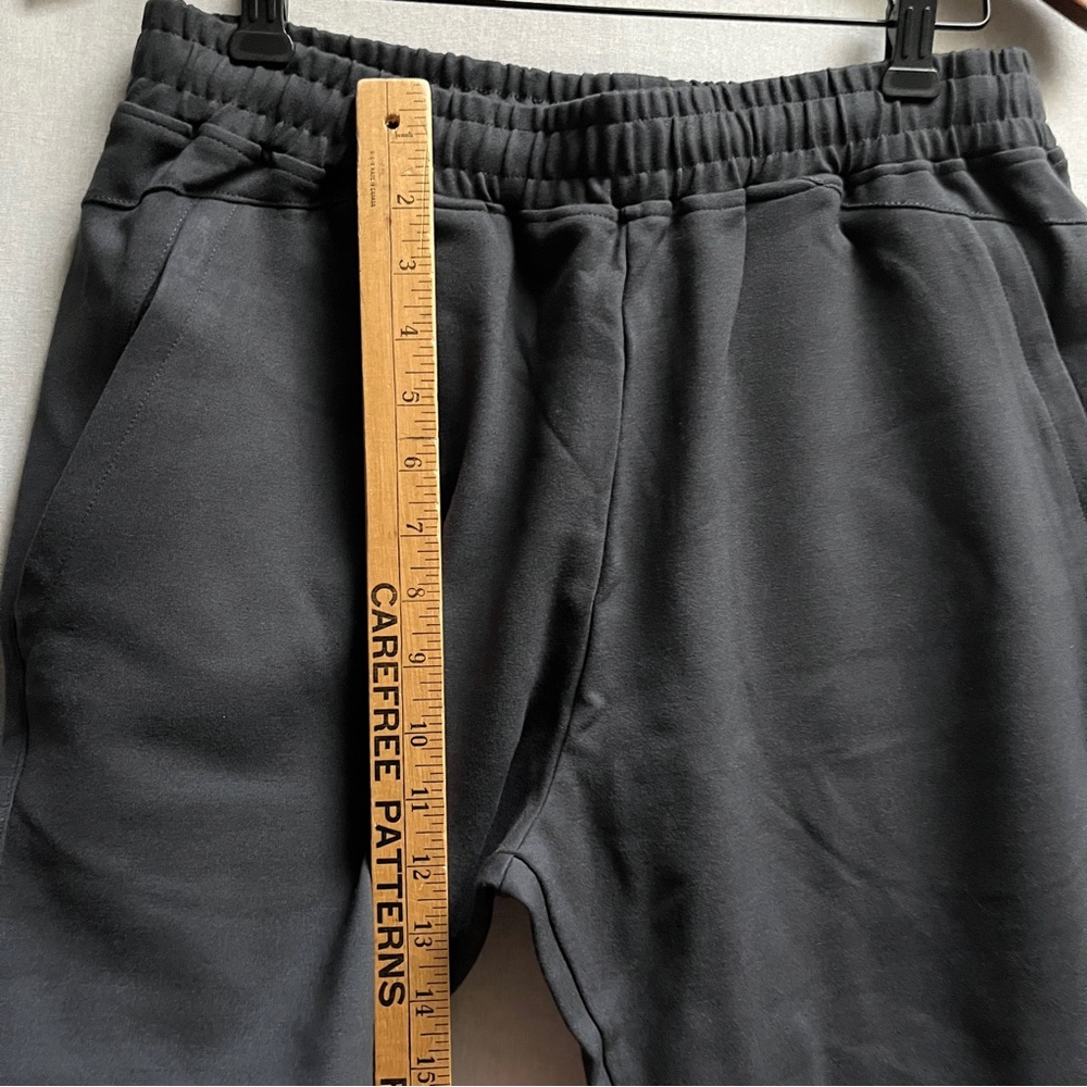 Adidas Black Athletic Joggers with White Logo Sz L - Picture 10 of 11